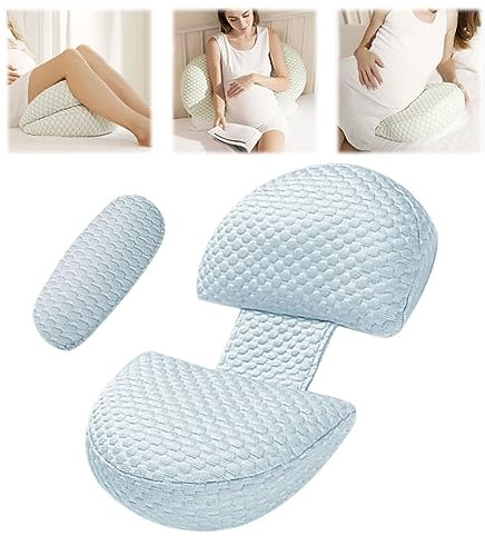E-ALLDIR U-förmiges Schwangerschaftskissen für Schwangere Frauen, Schwangerschaftskissen, U Förmiges Stillkissen Seitenschläferkissen, Pregnancy Pillow mit Abnehmbarem Baumwollbezug