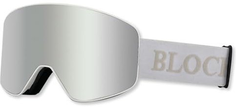 OLYSPM Skibrille,Motocross Brille,Magnetische Ski Brille mit Doppelschichtiger Linse für Herren und Damen,Zylindrische Skibrillen für Bessere Passform für Skifahren,Snowboarden,Radfahren