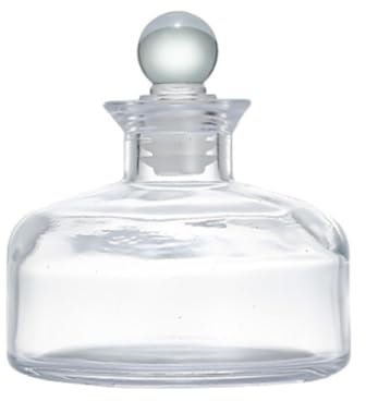 TUPANDY Flacon diffuseur vide rechargeable en verre de 200 ml pour aromathérapie, huiles essentielles, parfum, accessoires pour diffuseur de parfum (transparent)