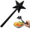 Zasdvn Salt & Magic In - Salero y pimentero en forma de varita mágica de plástico, 4 unidades, salero y pimentero, sal mágica y pimentero para la cocina