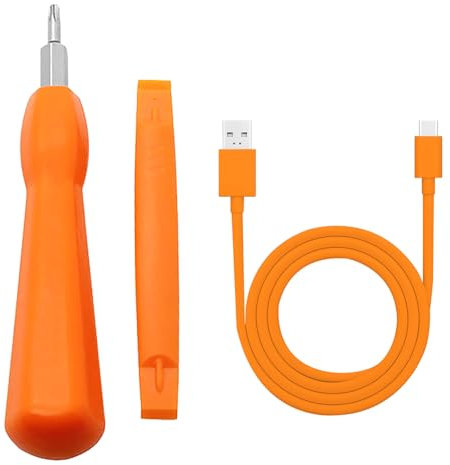 XdealCozyxc Double Head Doorbell Screwdriver and Charger Cable for Ring Video Doorbell Battery Change (T6,T15)