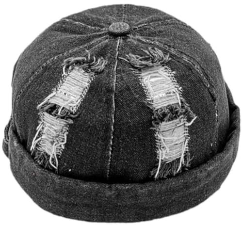 Hrippy Cappello a Cuffia Vintage Cappello a Visiera Senza Tesa Cappello Docker Strada Cappello a Cuffia Multiuso Cappello Hip-Hop Cappello Marinaio Estivo