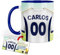 Kembilove Taza Personalizada de Fútbol | Regalo Original Madrid | Para Niños | Día del Padre | Tazas de Desayuno Personalizadas
