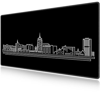 LL-COEUR Noir Grand Tapis de Souris de Jeu 900x500x3mm Gamer Tapis de Bureau Large et Étendu XXL Speed Gaming Mousepad pour PC, Clavier et Ordinateur XXL