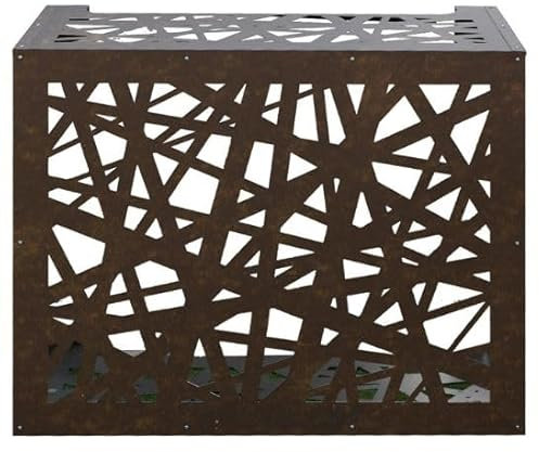 Couvre-climatiseur d'extérieur en aluminium Glam Corten taille M