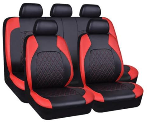 YYBCDSA Auto Sitzbezüge Set, für Jeep Wrangler TJ 1997-2006 Leder Allwetter Wasserdicht rutschfest Atmungsaktiv Autositzbezüge Sitzschoner Innenraum Zubehör,B