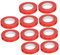 CIYODO Rouleaux De Ruban Adhésif Extensible Rouge pour Machine À Attacher Les Plantes Paquet De 10 pour Le Support des Plantes Présentation du Ruban Adhésif pour Attacher Les Plantes