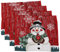 TOPBATHY Schützende Tasse Pads Schneemann Weihnachten Tischsets Dekorative Praktische Tisch Matten