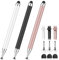 Stylet 3 en 1 pour iPad, iPhone, écran tactile, haute précision et sensibilité, compatible avec iPad/tablettes Android, ordinateurs portables, compatible avec tous les appareils à écran tactile