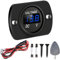 DAOKAI Medidor de Voltaje de Batería, Voltímetro para coche DC12V 24V, Pantalla LED Digital Impermeable Voltímetro Redondo con Terminales para coche Camión RV ATV Barco (Pantalla LED Azul)