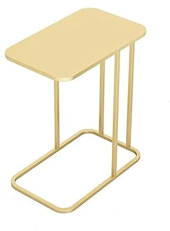 Fashion Side Table C Shape End Table Metal Coffee Table Marble Creative Unique Sofa Side Table Corner Bedside Small Space Living Room Bedroom Fashion Side Table (B)