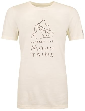 ORTOVOX 150 COOL MTN Protector TS W - Bequemes, langlebiges Merino-Shirt mit Kühleffekt für Alpintouren - beige - Damen - S