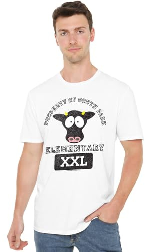 South Park Cows Unisex T Shirt, White, Large