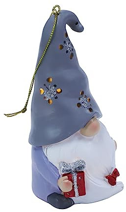 Cabilock Ornamento Decorazioni Natalizie Illuminato Decorazione Albero Di Natale Figurina in Ceramica