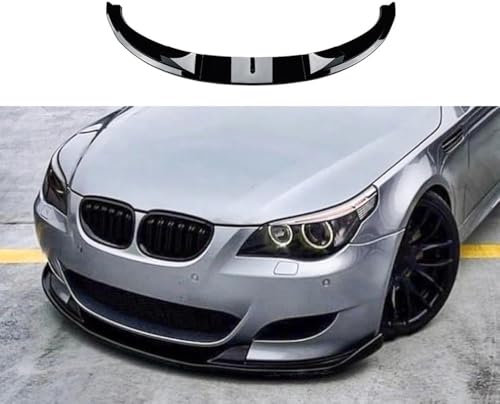 WENGONG Auto Frontspoiler für BMW 5 Series E60 E61 2005-2010, ABS Auto Frontlippe Spoiler Auto Frontschürze Unteren Spoiler Untere Diffusor Lippe,A