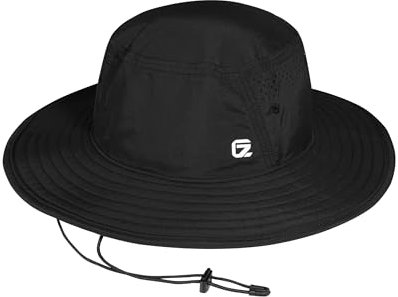 GADIEMKENSD Chapeau Bob de Protection UV, Chapeau à Large Bord pour la Pêche et la Randonnée, Respirant, Séchage Rapide, Cooling Safari, Chapeau de Soleil Bonnie Résistant à l’Eau. Noir