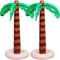 ALEGRE® 2 Stk Hawaii Deko Aufblasbare Palme Ballons,XXL Aufblasbare Palmen Luftballons Geburtstag,Hawaii Party Deko, Kokosnuss Palme Aufblasbar Folienballon für Kindergeburtstag Deko, Sommerparty Deko