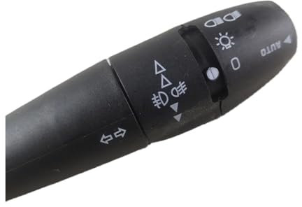 Palanca de Intermitentes para Peugeot 107 206 207 307 406 407 807 OE 96595087XT 96608841XT Interruptor Indicador Señal Giro Automóvil Columna Dirección Bocina Automática(with Auto 96477533XT)