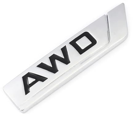 3D Metall AWD Emblem Aufkleber Aufkleber Front Hood Grill Abzeichen Aufkleber Zubehör(AWD Sticker)