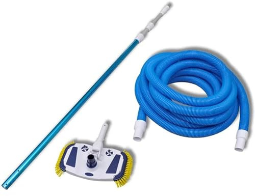 Poolreiniger mit Teleskopstange und Schlauch – Robuster Schwimmbadreiniger für Pool- & Whirlpool-Zubehör, Ideal zur einfachen Reinig von Pools und Whirlpools