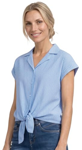 Street One Damen Dropped Shoulder Bluse mit Bowling-Kragen