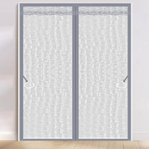 Rideau Thermique Isolant Anti Froid,Rideau de Porte Magnétique Interieur Isolation Thermique Porte Imperméable Fermeture Automatique Pour Maison Bureau