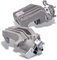 BESTPRICE 2x Bremssattel hinten links und rechts Bremszange ohne Halter Faustsattel, Kompatibel mit A udi A3 (8L1), TT (8N3) (8N9), SEAT LEON (1M1), TOLEDO II (1M2), SKODA OCTAVIA 1 (1U2) (1U5), VW BO