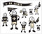 NFL Siskiyou Sports Fan Shop New Orleans Saints Familienaufkleber-Set, groß, Einheitsgröße, Teamfarbe