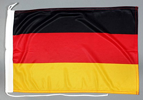 Buddel-Bini Bootsflagge Deutschland 30 x 45 cm in Profiqualität Flagge Motorradflagge