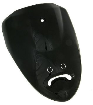 Verkleidung vorn oben schwarz lackiert für Qingqi (Jinan Qingqi) V-CLIC