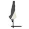Deuba Housse de Protection pour Parasol Ø3m Anthracite bâche de Protection en Polyester résistant avec Fermeture éclair