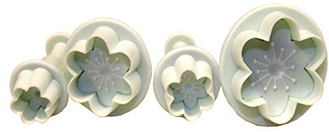 Lot d'emporte-pièces pour décoration de gâteau - Fleurs de cerisier japonaises - Fondant ou biscuits