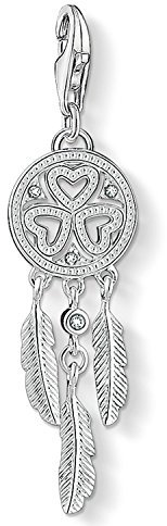 Thomas Sabo Damen Charm-Anhänger Traumfänger Charm Club 925 Sterling Silber 1424-051-21
