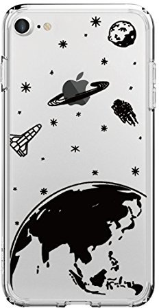 CrazyLemon iPhone 6S Hülle, iPhone 6 Hülle, Soft Flex Silikon Ultra Dünn Schlank Bumper Handyhülle Schön Kreativ Muster Premium Kratzfest TPU Schutzhülle für iPhone 6S iPhone 6 4.7 Zoll - Weltraum