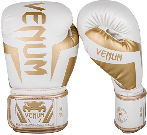 Venum Elite gants de Boxe - Blanc/Or - 10 Oz