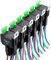 MICTUNING 6 Stücke 12V Relais mit 30A ATO/ATC Flachsicherung, 5-Pin Sicherungsrelais mit 14 AWG Hochleistungskabel für Auto KFZ