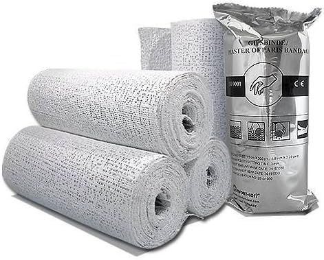 6 x Premium Gipsbinden 5 cm x 300 cm von Comfort-Cast Gipsbinde 6 Stück 5 cm x 3m = 18 Meter