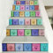 Cajón de color Murales de pared 3D Pegatinas de pared autoadhesivas de PVC Pegatinas para puertas y escaleras Pegatinas para la sala de estar Cocina Papel tapiz de fondo Inicio