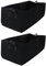 YARNOW 2Pcs Grow Bags for Vegetables, Plants, and Flowers - Fabric Raised Garden Bed, Easy Drainage, and Portable Design (Black)