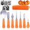 Taspire 7 paquetes de kit de tallado de calabaza con plantillas, (juego de herramientas de tallado de calabaza de Halloween), juego de tallado de calabaza