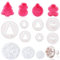 14Piece Fondant Cookie Cutters Fondant Icing Cutters Set, Christmas tree Snowman Bell Reindeer Snowflake Shaped Cookie Cutters for Baking Pie Cake decorating, Merry Christmas Decor Mould