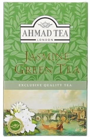 Ahmad Tea Loose Leaf, Jasmine Green Tea, Green Tea, 1 Packet of 100g Loose Leaf Tea
