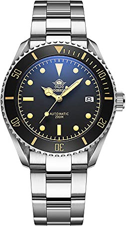 ADDIESDIVE Uhr Herren Automatikuhr Herrenuhr Analog Taucheruhr mit Saphirglas Edelstahlarmband