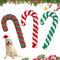 TaimeiMao 3 Stück Hundespielzeug Seil,Weihnachten Hundespielzeug,Hundespielzeugseil aus 100% Baumwolle,Interaktives Hunde Spielseil für Zahnreinigung,Weihnachts Zuckerstange Seil,Hunde Kauspielzeug