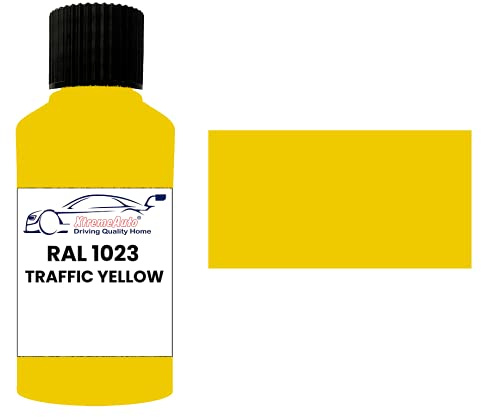 Xtremeauto RAL 1023 Traffic yellow GLOSS TOUCH UP PAINT BRUSH REPAIR SCRATCH UPVC PVC METAL WOOD