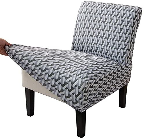 WXQY Stretchdruck Sessel Bezug ohne Armlehne,Elastisch Sofabezug Sesselschoner Sessel-Überwürfe ohne Armlehnen,langlebig,Jacquard-Stoff, Waschbar,für Wohnzimmer Hotel Haus Esszimmer