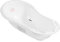Hylat Baby Friends Weiß Babybadewanne mit Thermometer, Badewannenstöpsel und Antirutschmatte - Badewanne für Neugeborene und Babys bis 12 Monate - BPA-freiem Plastik, Kinder Baby Born Wanne