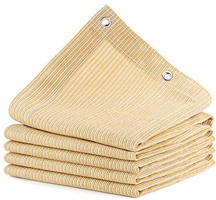 ABOSUN Toile d'ombrage pour extérieur, 1,8 x 2,4 m, pergola, terrasse et arrière-cour avec protection UV, matériau en polyéthylène haute densité résistant à la chaleur, œillets renforcés (1,8 x 2,4 m,