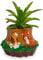 Disney The Fox and The Hound Keramik-Mini-Pflanzgefäß mit künstlichen Sukkulenten, niedlicher kleiner Blumentopf, künstliche Zimmerpflanzen, 10,2 cm