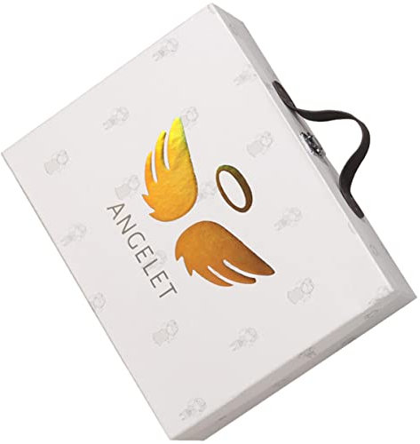 Praktischer Koffer aus Pappe und Legierung als Geschenkkarton